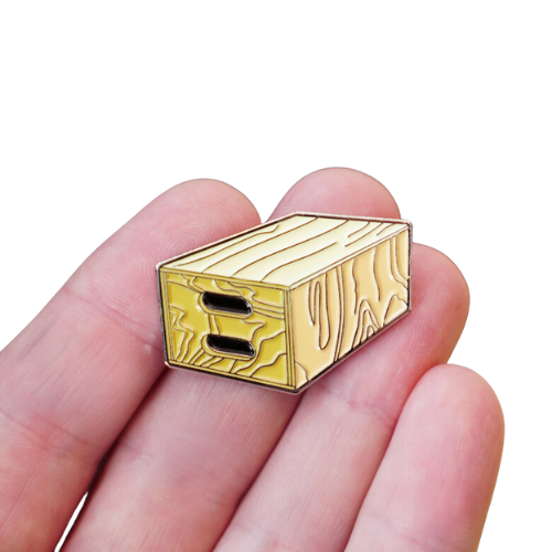 Apple Box Enamel Pin