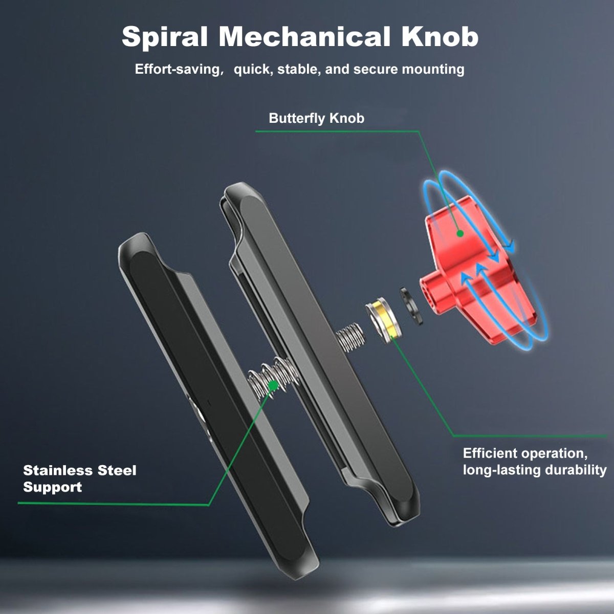 Mechrig Aluminum Ball Head Tube Clamp Bracket for Action Camera