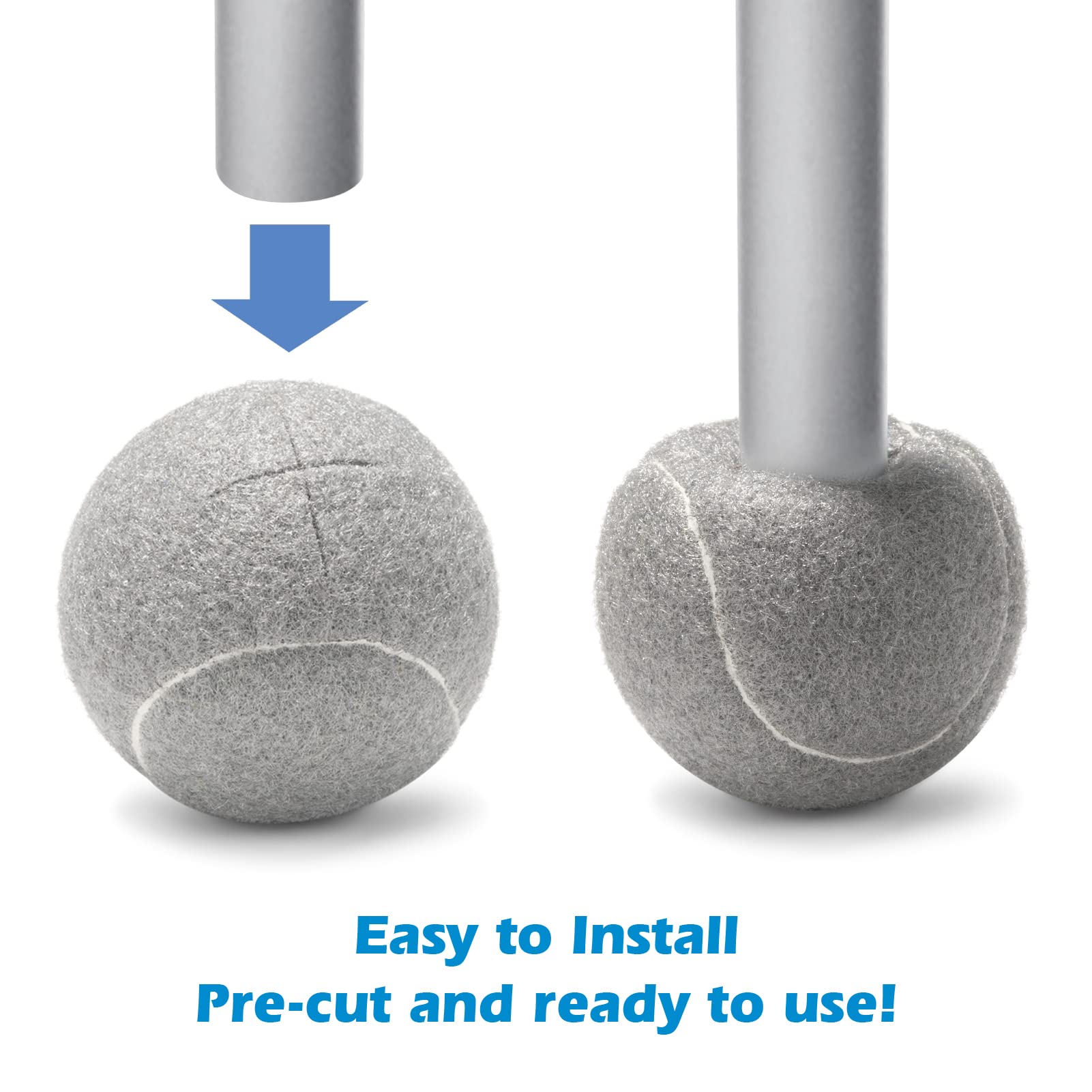 Pre-cut Tennis Balls for Stand Legs - 8 Pack - Grip Support Store