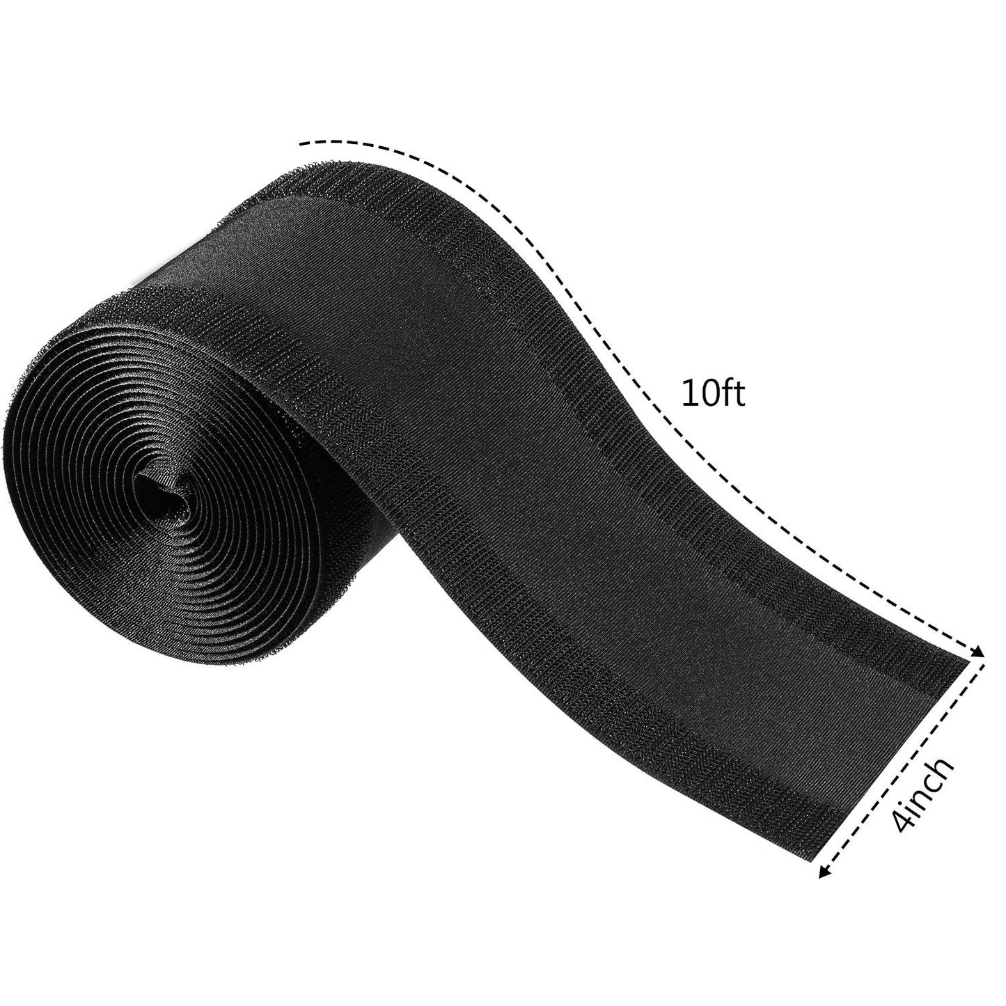 4" Velcro Grip for Cable Cords on Carpets, 2-Pack (10 ft) - Grip Support Store