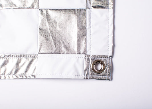 Checkerboard Bounce Silver/White