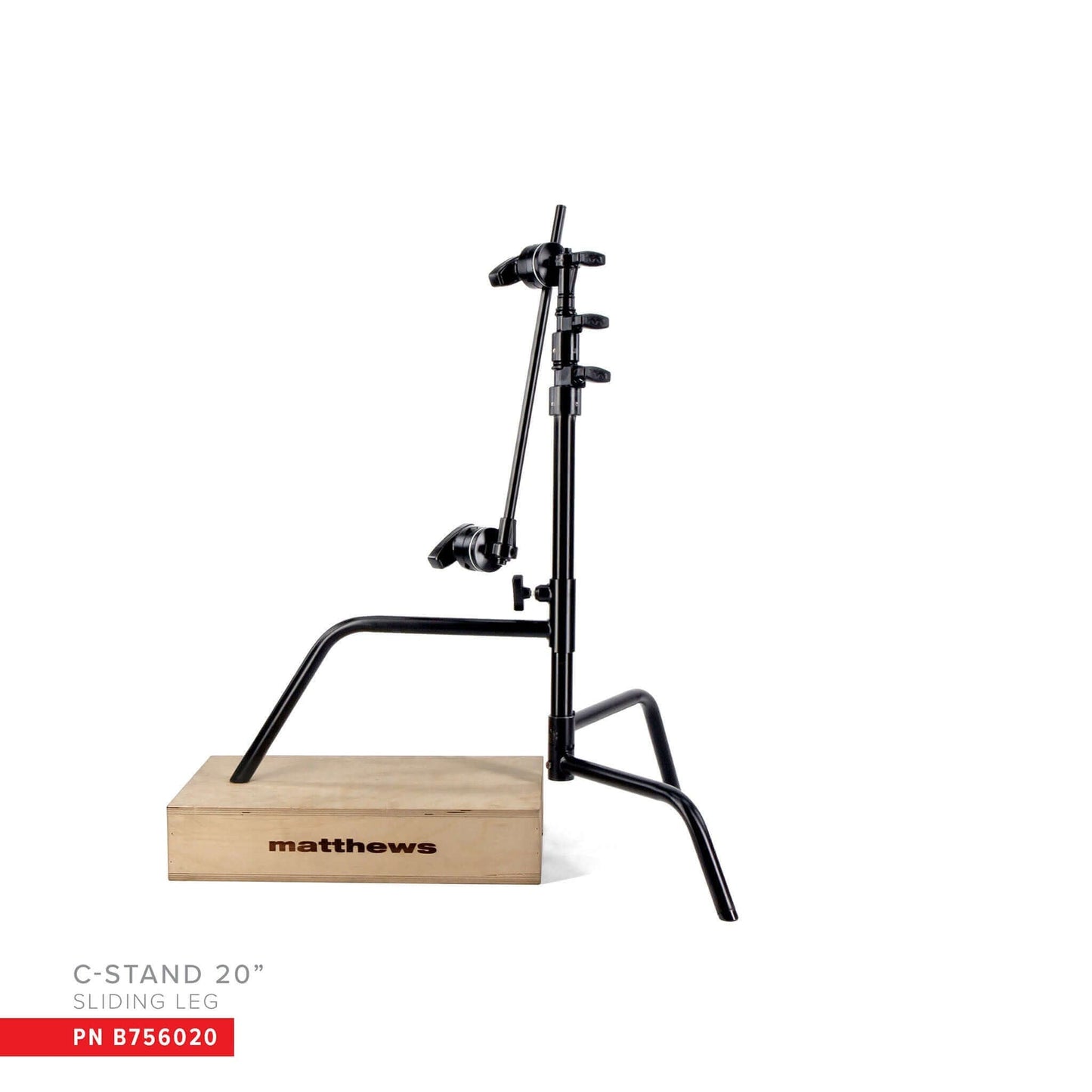 20" C-Stand w/Sliding Leg, Includes Grip Head & Arm