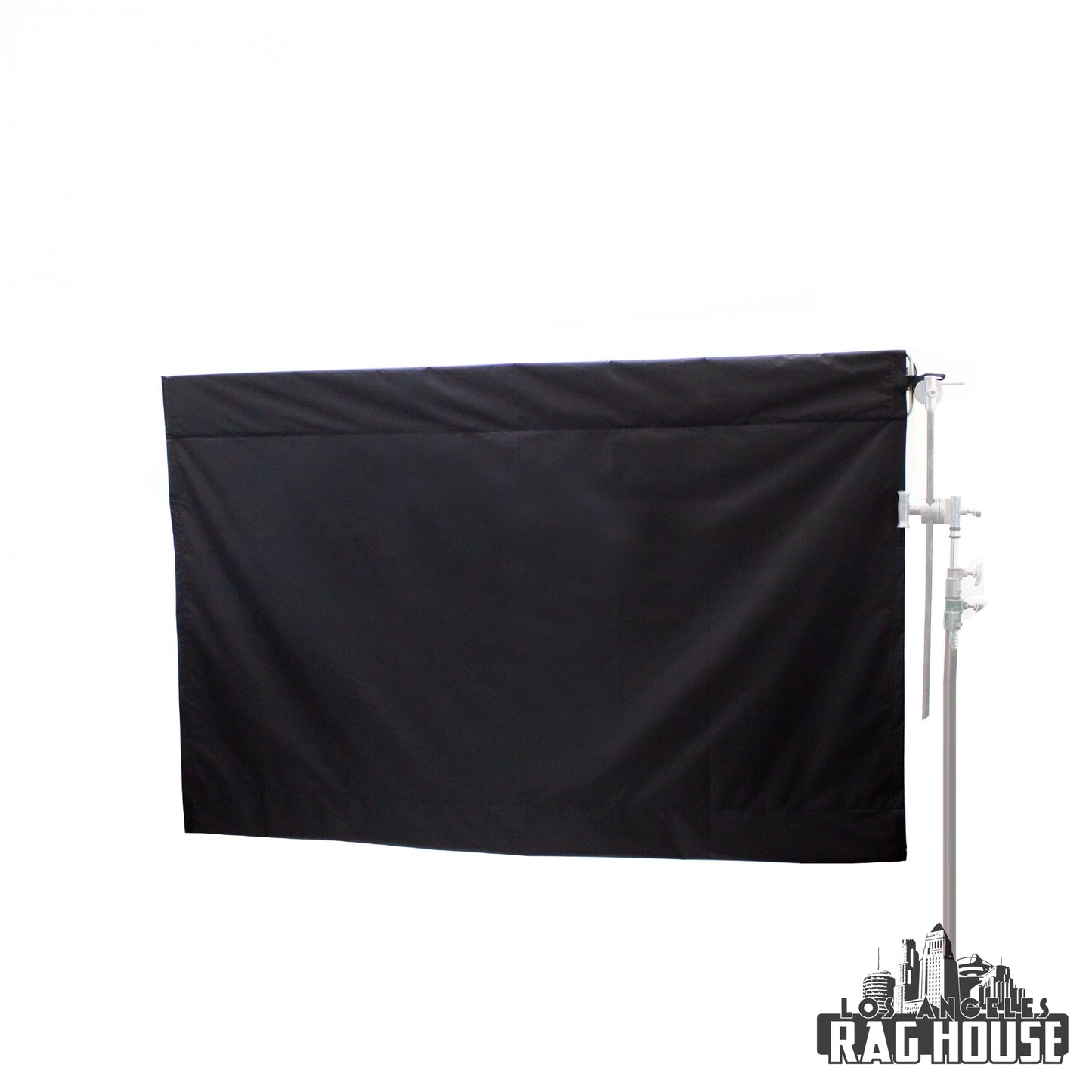White Bounce B/W Wag Flag Cover Roll-Out by LA Rag House - cover rolled out on wag flag frame
