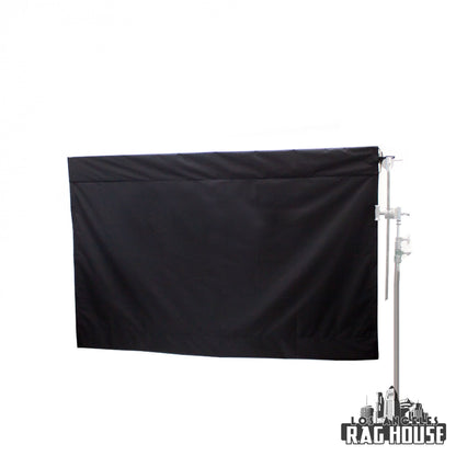 1/2 Grid Silent Wag Flag Cover Roll-Out by LA Rag House - cover rolled out on wag flag frame
