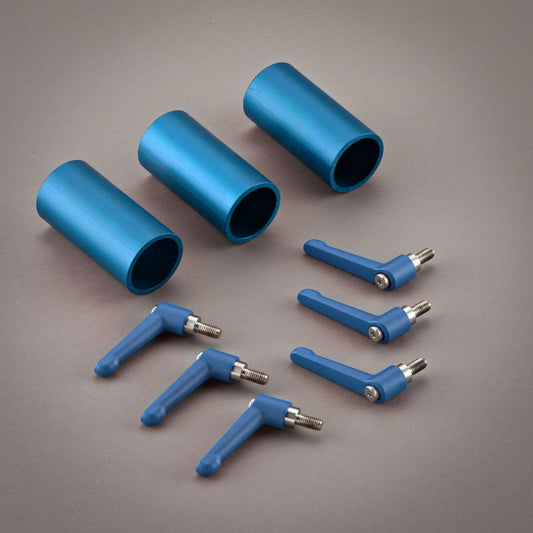 48.3mm (1"1/2) & M8 CLAMPING LEVER BLUE SET - Grip Support Store