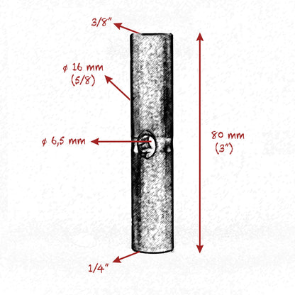 1/4 - 3/8 STARTER PIN 16mm ( 5/8" ) - 80mm ( 3" 14 ) SET - Grip Support Store