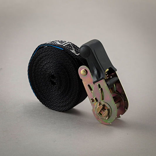 25mm (1") BLACK ENDLESS RATCHET STRAP - Grip Support Store