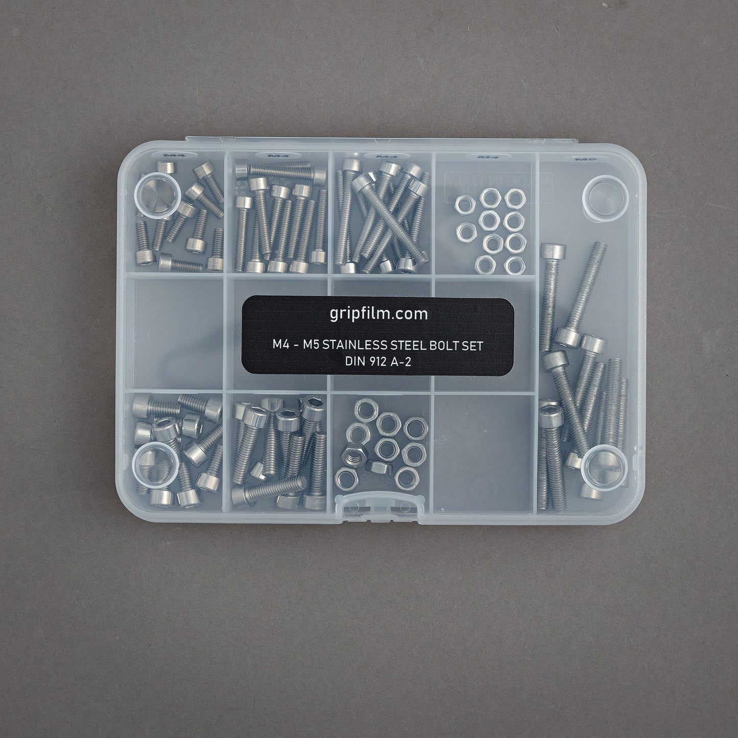 M4 - M5 STAINLESS STEEL BOLT SET - Grip Support Store