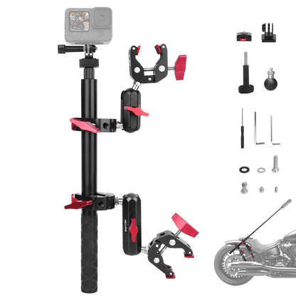Mechrig Adjustable Camera Mount with 5-Section Pole and Four Super Clamps