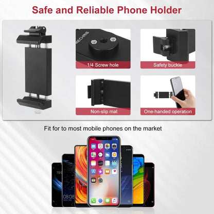 Mechrig Dual Ball Magic Arm Super Clamp Mount with GoPro Adapter & Phone Clamp