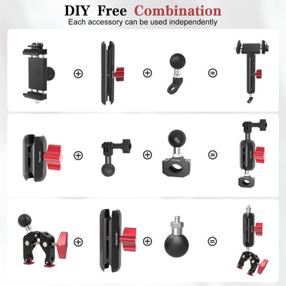 Mechrig Quick-Release 360° Ball Head Phone Mount with Super Clamp