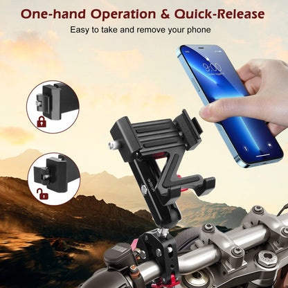 Mechrig Quick-Release Phone Mount with 360° Ball Head and Super Clamp
