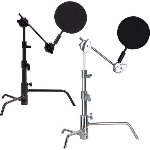 5" Matthews Pocket Mini C-Stand - Black or Chrome - Grip Support Store