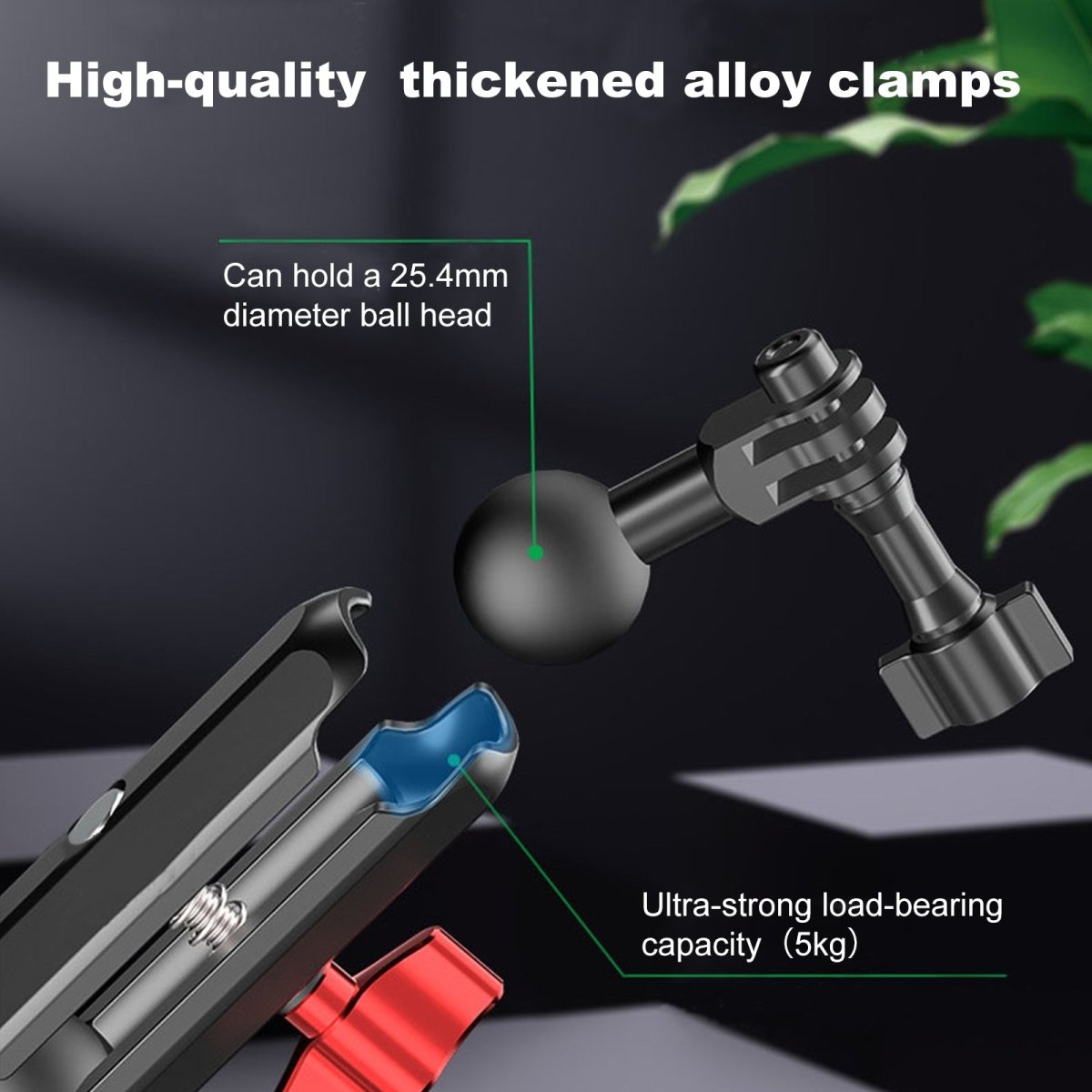 Mechrig Rearview Mirror Angled Aluminum Alloy Action Camera Mount
