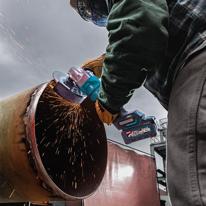 Makita GAG14M1 40V max XGT® Brushless Cordless 4‑1/2” / 6" Paddle Switch Angle Grinder Kit, with Electric Brake (4.0Ah) - Grip Support Store