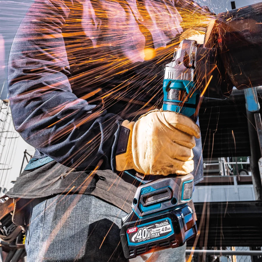 Makita GAG14M1 40V max XGT® Brushless Cordless 4‑1/2” / 6" Paddle Switch Angle Grinder Kit, with Electric Brake (4.0Ah) - Grip Support Store