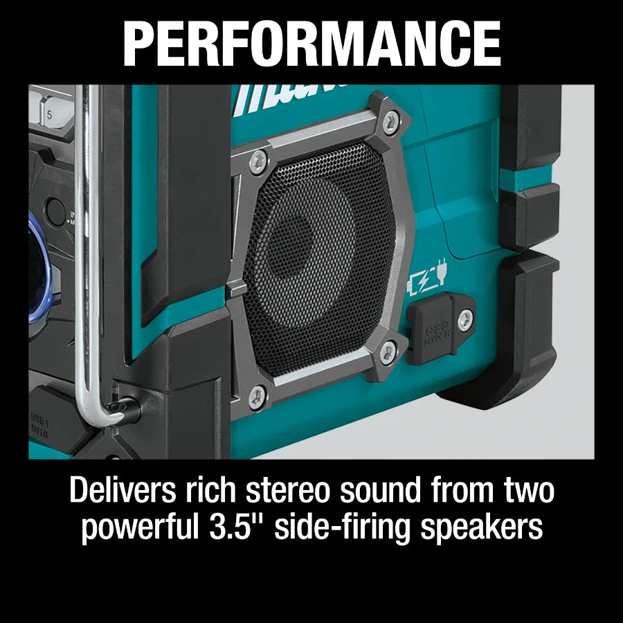 Makita XRM10 18V LXT/12V max CXT Lithium-Ion Cordless Bluetooth Job Site Charger/Radio - Grip Support Store