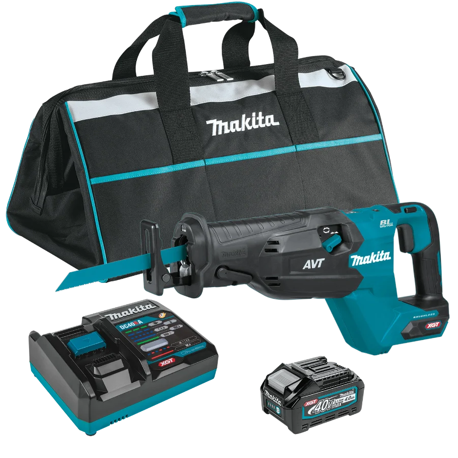 Makita GRJ02M1 40V max XGT® Brushless Cordless AVT® Orbital Recipro Saw Kit (4.0Ah) - Grip Support Store