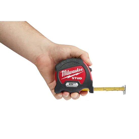Milwaukee 48-22-9725M 25ft STUD™ Magnetic Tape Measure - Grip Support Store
