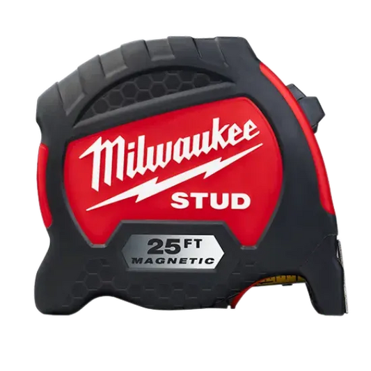 Milwaukee 48-22-9725M 25ft STUD™ Magnetic Tape Measure - Grip Support Store