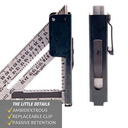 Square Holder - Clip-On Square Holster for Tool Belt