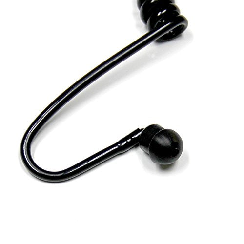 Black Earpiece Acoustic Tube