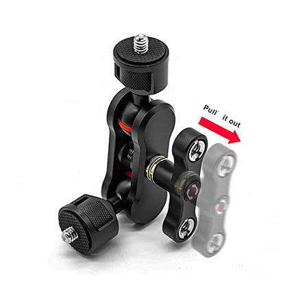 Articulating Arm with Double Ball heads and 1/4" Screws