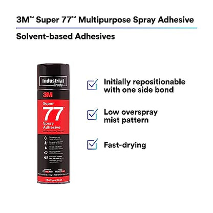 3M Super 77 Spray Adhesive Glue - 16.75 oz