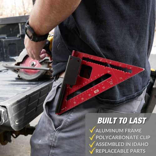 Square Holder - Clip-On Square Holster for Tool Belt