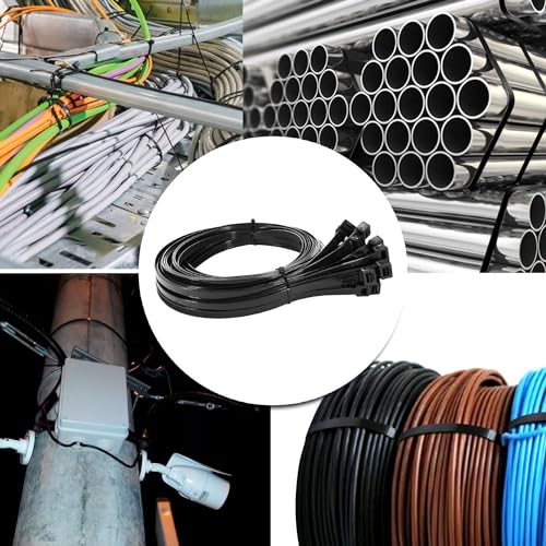 Heavy Duty 18 Inch / Black Zip Ties - 50 Pack