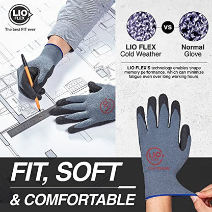 Cold Winter Work Gloves, Breathable