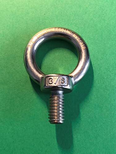 Stainless Steel 3/8" Lifting Eye Bolt / UNC Marine Grade - Grip Support Store