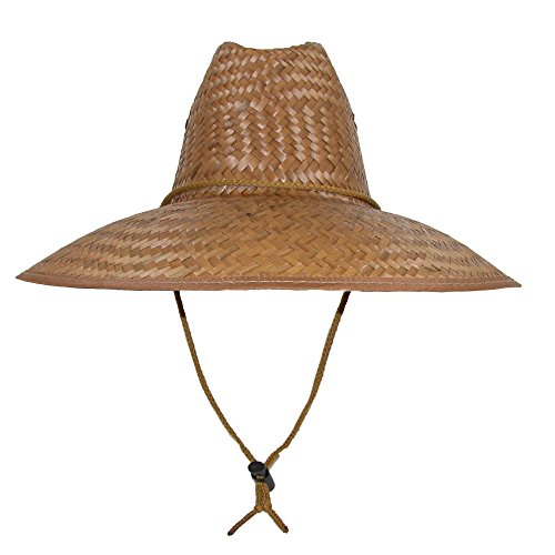 Palm Straw Hat with Wide Brim, Natural - Grip Support Store