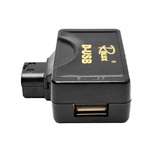 Rolux D-Tap P-Tap to USB Adapter Connector 5V Converter for Anton/Sony V-Mount Camera Battery - Grip Support Store