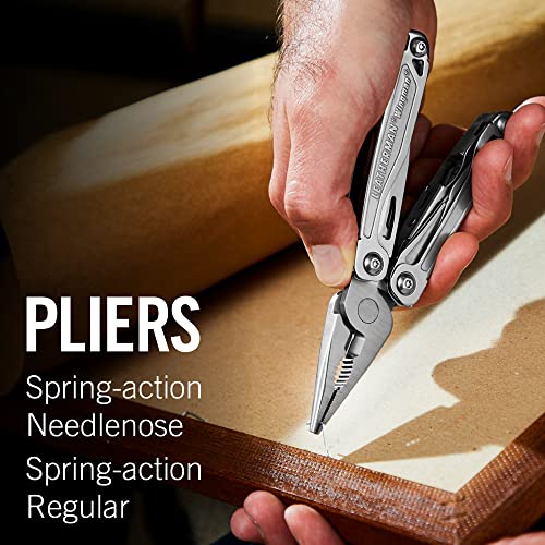 LEATHERMAN, Wingman Multitool with Spring-Action Pliers and Scissors, Built in the USA, Stainless Steel with Nylon Sheath - Grip Support Store