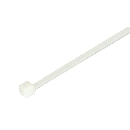 12" White Zip Ties, 100 Pack, 50lb Strength - Grip Support Store