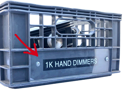 Milk Crate Label Cover ( Short or Long ) 10 Pack - Grip Support Store