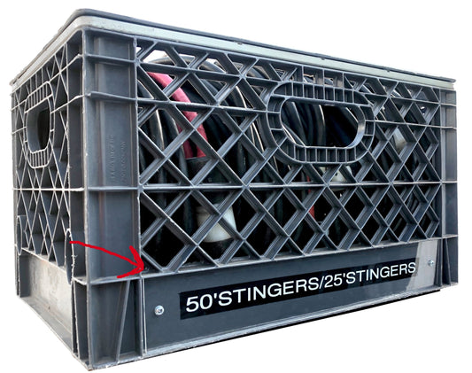 Milk Crate Label Cover ( Short or Long ) 10 Pack - Grip Support Store