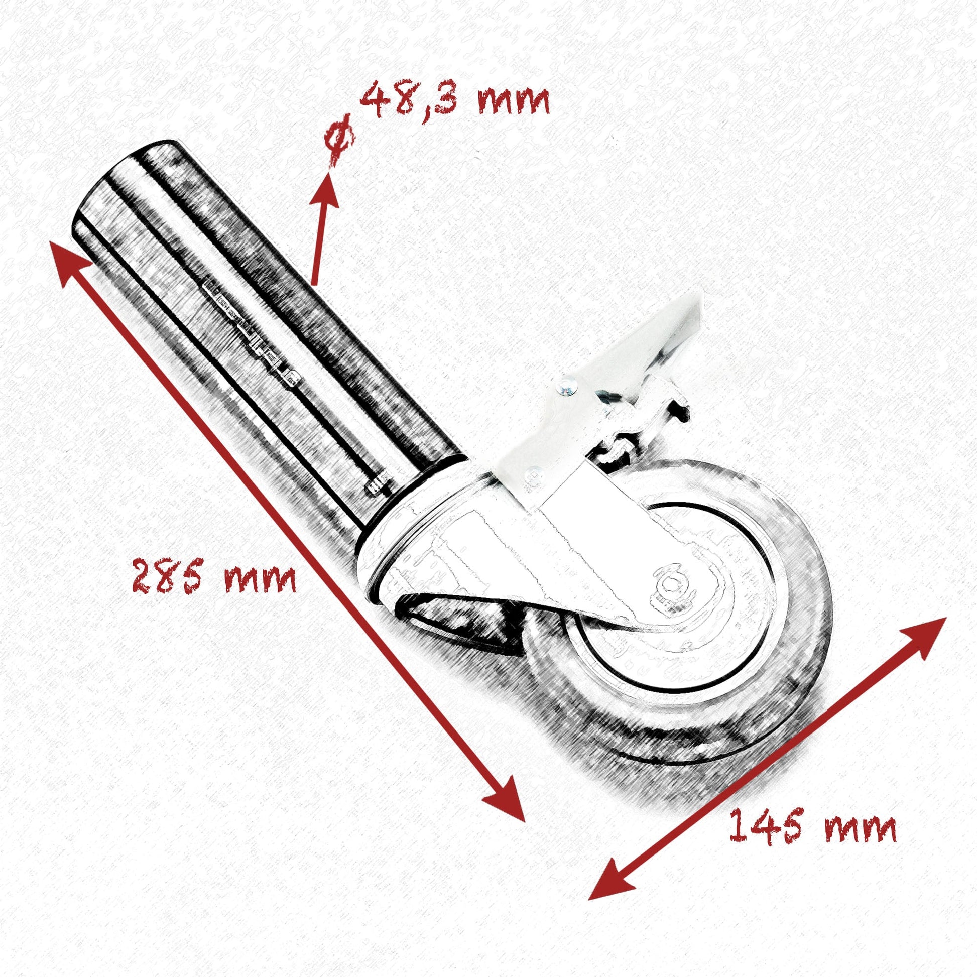 1-1/2" - 4" THREE STUDIO WHEELS SET - Grip Support Store