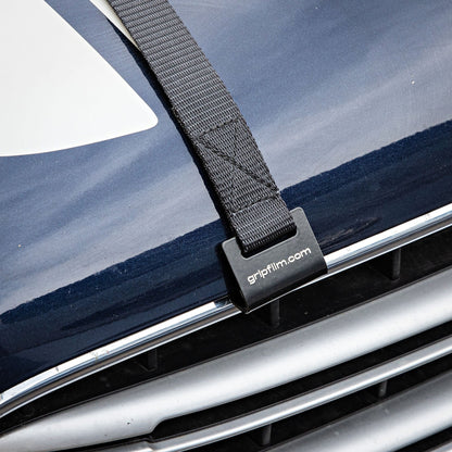 25mm (1”) BLACK CAR MOUNT RATCHET STRAP - Grip Support Store