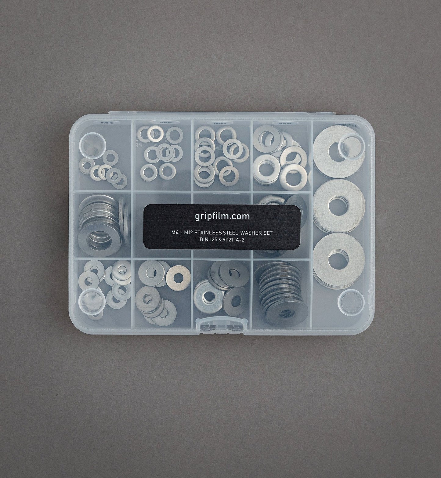 4mm - 12mm STAINLESS STEEL FLAT & FENDER WASHER SET - Grip Support Store