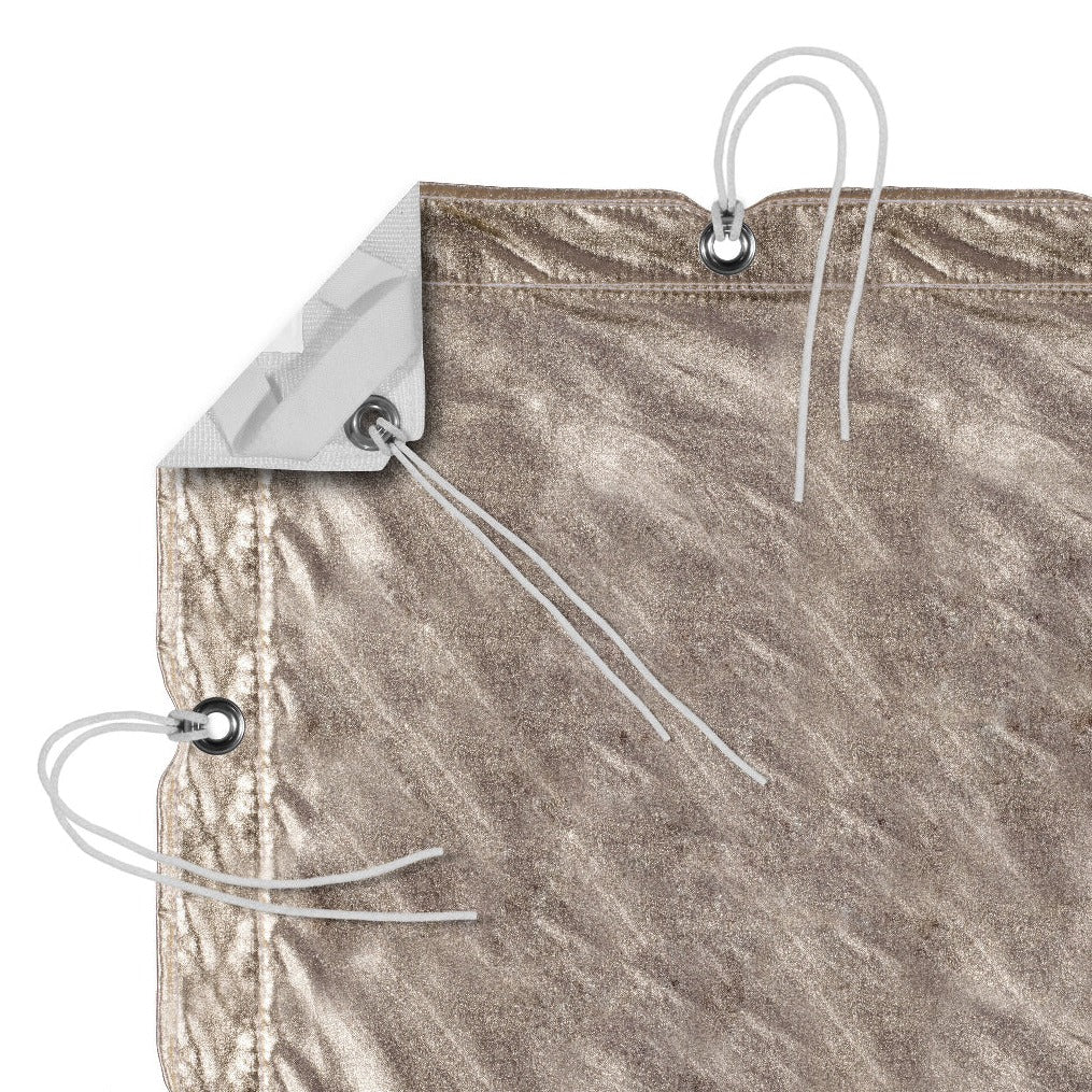 Gold/White Lame with Bag - Grip Support Store