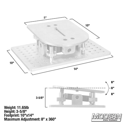 4-Way Leveling Camera Mount with 3/8" Slot - Grip Support Store