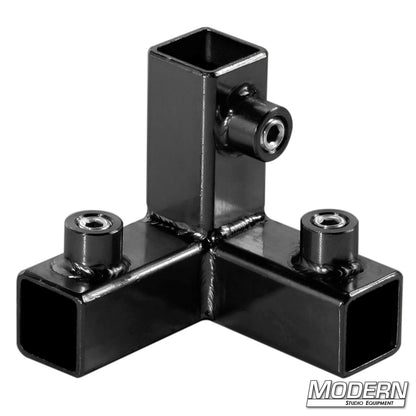 3-Way Pass Through Corner for 3/4" Square Tube - Grip Support Store