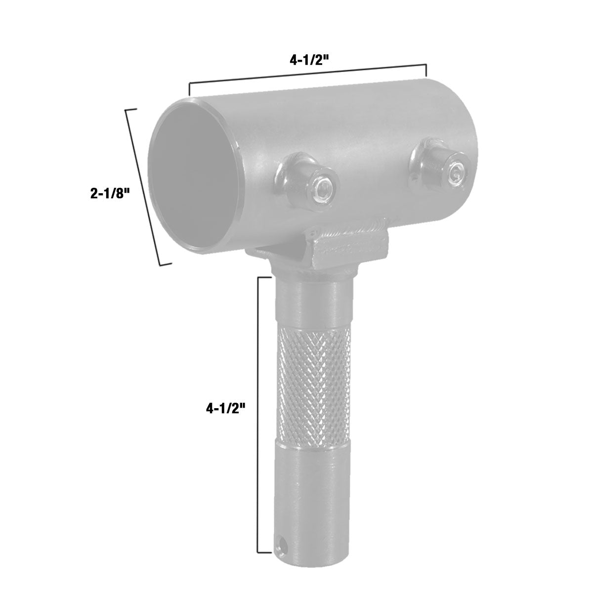 Slider with Junior Male for 1-1/2" Speed-Rail® - Grip Support Store