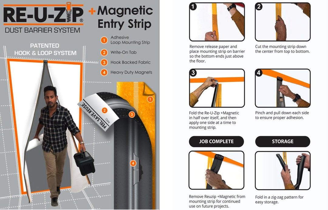 Magnetic Entry Strip | Self-Closing - Grip Support Store